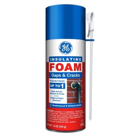 Ge GE White Foam Gaps and Cracks Insulating Sealant 12 oz 2844271